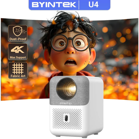 BYINTEK LOVE U4 Smart Mini Home Theater Projector 4K 1080P Video